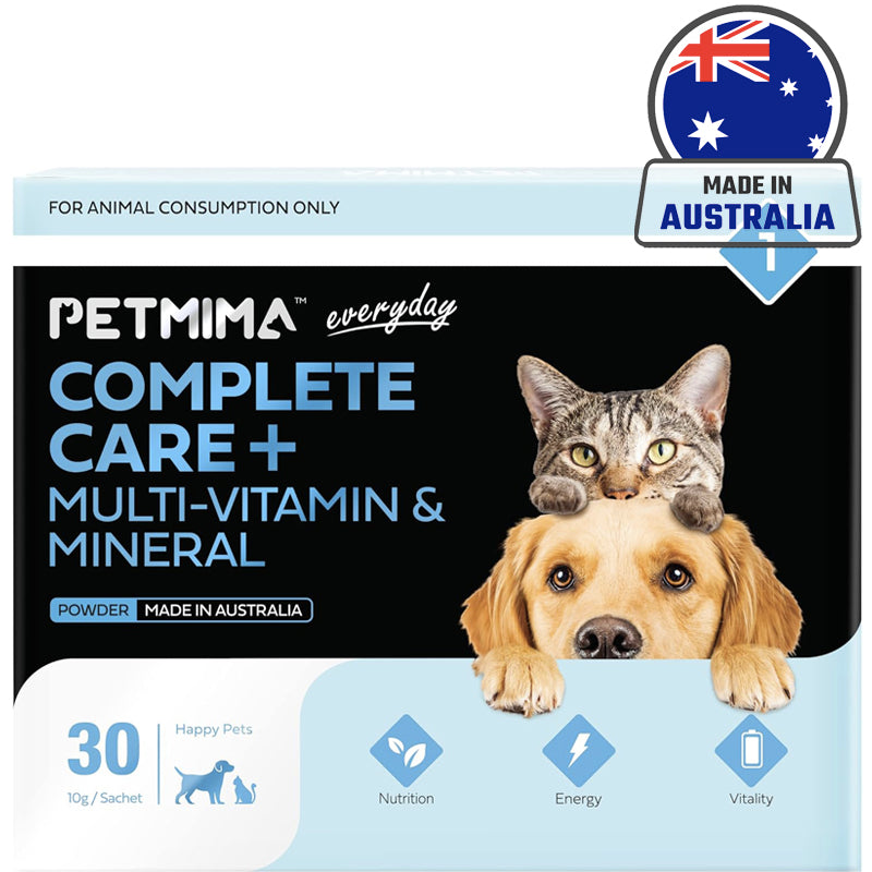 Petmima Complete Care + Multi-Vitamin & Mineral Fill Nutritional Gaps, Maintain Immune System, Australian Made